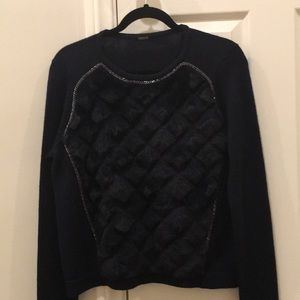 Elie Tahiti navy blue sweater